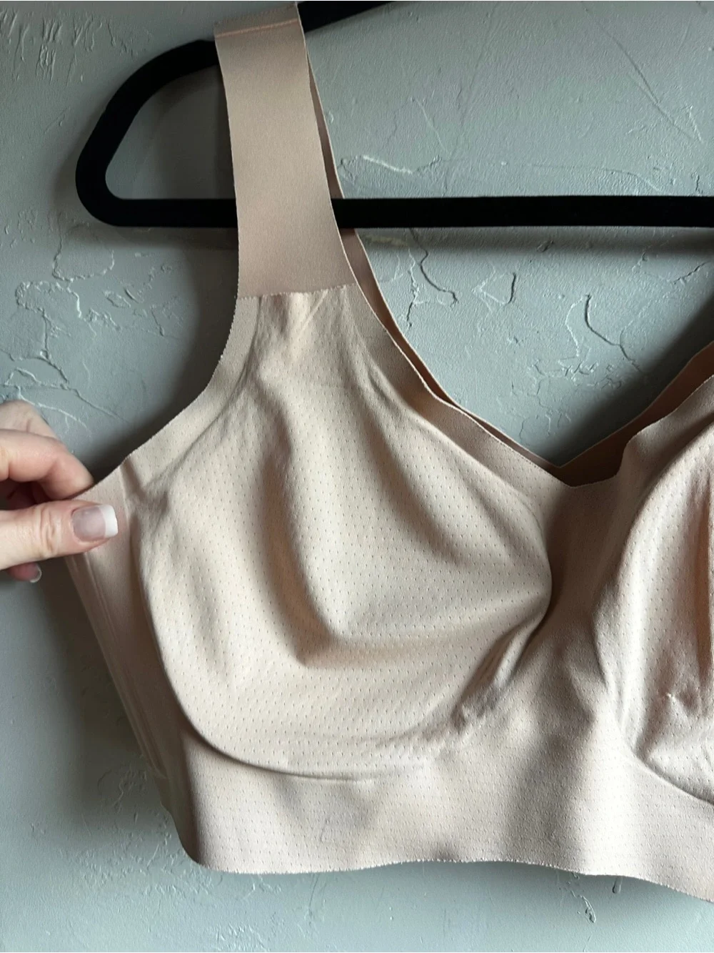 Honeylove Blush Pink V Neck‎ Wireless Sculpt Bra XL Seamless Shapewear Sz XL